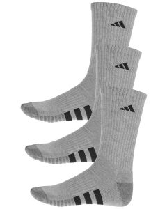 Adidas Men's Cushioned 3.0 3-Pack Crew Socks Grey