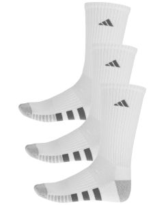 Adidas Men's Cushioned 3.0 3-Pack Crew Socks White