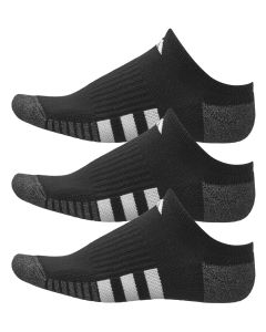 Adidas Men's Cushioned 3.0 3-Pack No Show Socks Black
