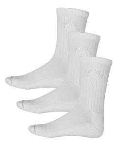 Adidas Men's Classic Cushion 2.0 3-Pack Crew Sock White