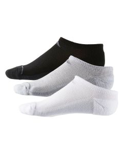 Adidas Women's Superlite 3-Pack No Show Socks Wh/Bk/Gy